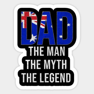 Australian Dad The Man The Myth The Legend - Gift for Australian Dad With Roots From Australian Sticker